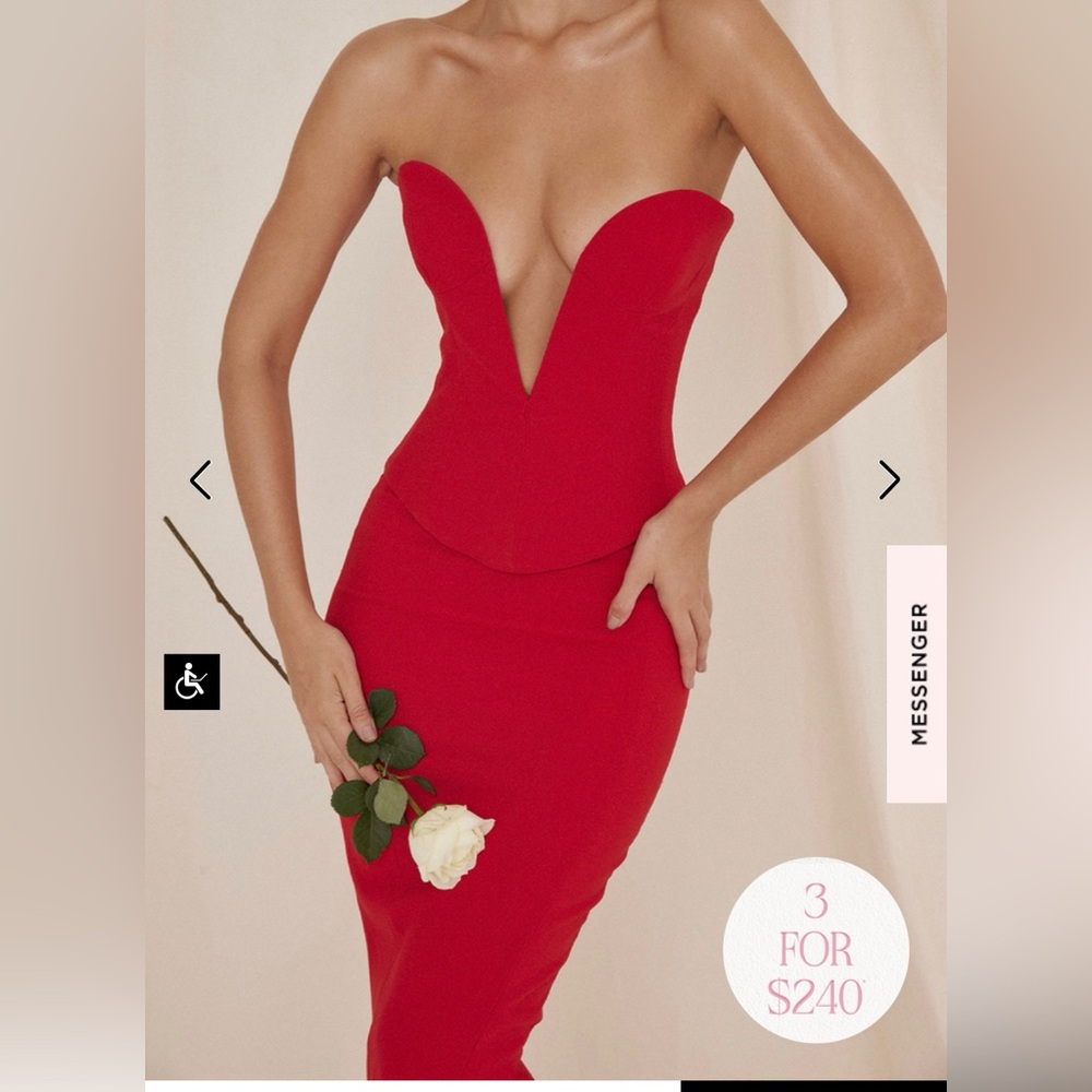 Red two piece house of CB